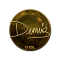 Sticker | dennis (Gold) | Katowice 2019 image 120x120