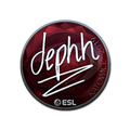 Sticker | dephh (Foil) | Katowice 2019 image 120x120