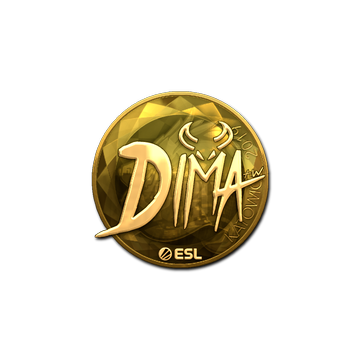 Sticker | Dima (Gold) | Katowice 2019 image 360x360