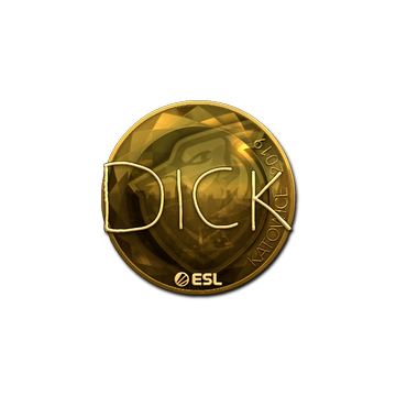 Sticker | DickStacy (Gold) | Katowice 2019 image 360x360