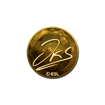 Sticker | jks (Gold) | Katowice 2019 image 360x360