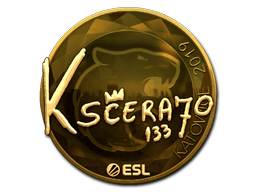 Стикер | KSCERATO (златен) | Katowice 2019