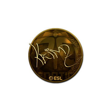 Sticker | KRIMZ (Gold) | Katowice 2019 image 360x360