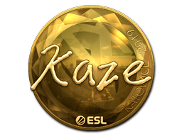 貼紙 | Kaze（黃金）| Katowice 2019