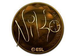 Aufkleber | NiKo (Gold) | Kattowitz 2019