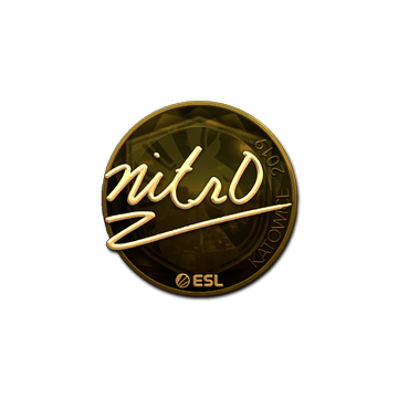 Sticker | nitr0 (Gold) | Katowice 2019 image 360x360