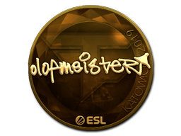 ステッカー | olofmeister (Gold) | Katowice 2019