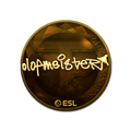 Sticker | olofmeister (Gold) | Katowice 2019 image 120x120