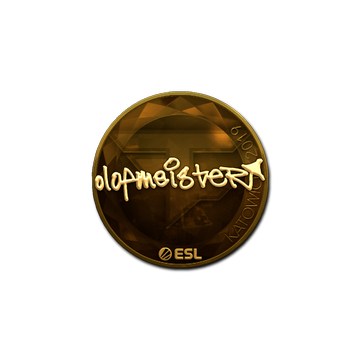 Sticker | olofmeister (Gold) | Katowice 2019 image 360x360
