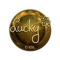 Sticker | Lucky (Gold) | Katowice 2019 image 120x120