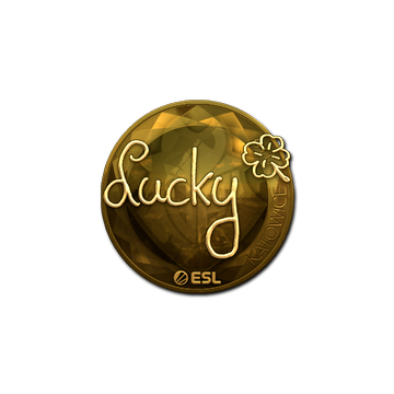 Sticker | Lucky (Gold) | Katowice 2019 image 360x360