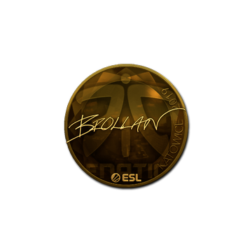 Sticker | Brollan (Gold) | Katowice 2019 image 360x360