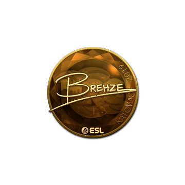 Sticker | Brehze (Gold) | Katowice 2019 image 360x360