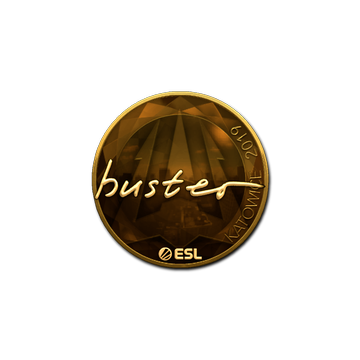 Sticker | buster (Gold) | Katowice 2019 image 360x360