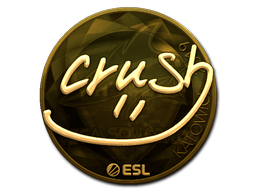 Aufkleber | crush (Gold) | Kattowitz 2019