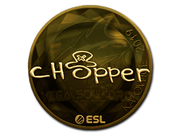 Sticker | chopper (Goud) | Katowice 2019