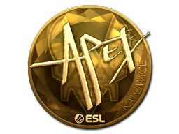 Sticker | apEX (Goud) | Katowice 2019