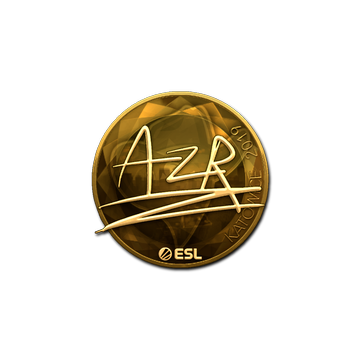 Sticker | AZR (Gold) | Katowice 2019 image 360x360