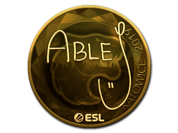 Aufkleber | ableJ (Gold) | Kattowitz 2019