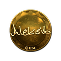 Sticker | Aleksib (Gold) | Katowice 2019 image 120x120