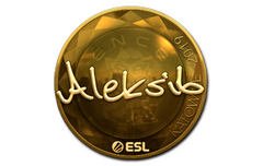 Sticker | Aleksib (Gold) | Katowice 2019