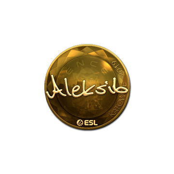 Sticker | Aleksib (Gold) | Katowice 2019 image 360x360