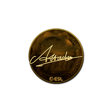 Sticker | Attacker (Gold) | Katowice 2019 image 360x360