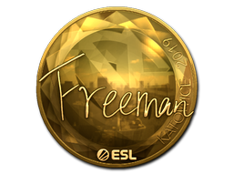 Sticker | Freeman (Goud) | Katowice 2019