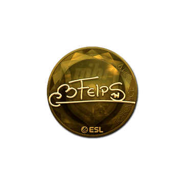 Sticker | felps (Gold) | Katowice 2019 image 360x360