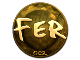 Sticker | fer (Goud) | Katowice 2019