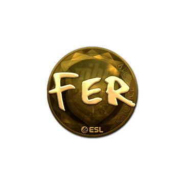 Sticker | fer (Gold) | Katowice 2019 image 360x360