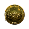 Sticker | flusha (Gold) | Katowice 2019 image 120x120