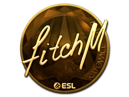 Αυτοκόλλητο | fitch (Χρυσό) | Katowice 2019