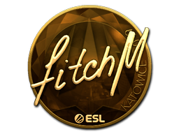 Naklejka | fitch (złota) | Katowice 2019