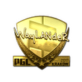 Sticker | wayLander (Gold) | Krakow 2017 image 120x120