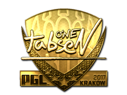 Стикер | tabseN (златен) | Krakow 2017