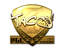 Стикер | TACO (златен) | Krakow 2017