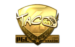 Sticker | TACO (Gold) | Krakow 2017