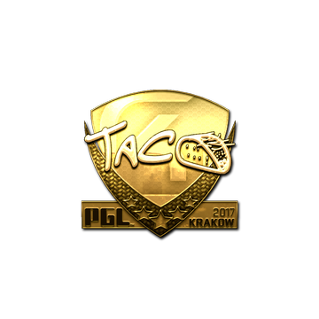 Sticker | TACO (Gold) | Krakow 2017 image 360x360