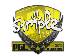 Klistermærke | s1mple | Krakow 2017