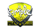 Sticker | s1mple (Foil) | Krakow 2017