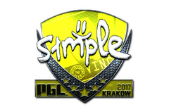 Sticker | s1mple (Foil) | Krakow 2017