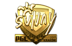 Sticker | suNny (Gold) | Krakow 2017