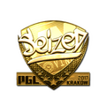 Sticker | seized (Gold) | Krakow 2017 image 120x120