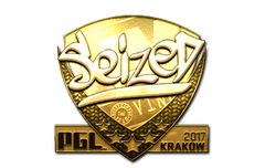 Sticker | seized (Gold) | Krakow 2017