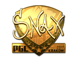 Стикер | Snax (златен) | Krakow 2017