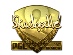 Sticker | Skadoodle (Goud) | Krakow 2017