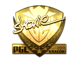 Стикер | shox (златен) | Krakow 2017