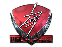 Sticker | Zeus (Glimmend) | Krakow 2017