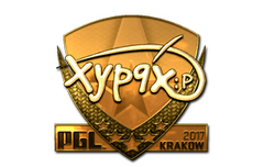 Sticker | Xyp9x (Gold) | Krakow 2017